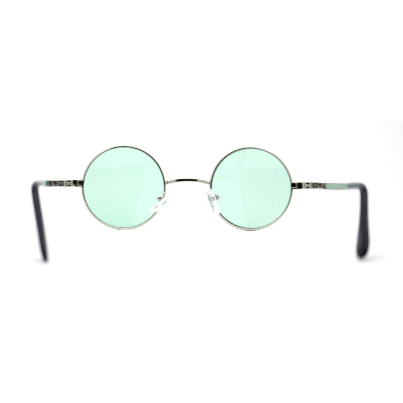 Retro Snug Small Round Circle Lens Hippie Sunglasses