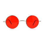 Retro Snug Small Round Circle Lens Hippie Sunglasses