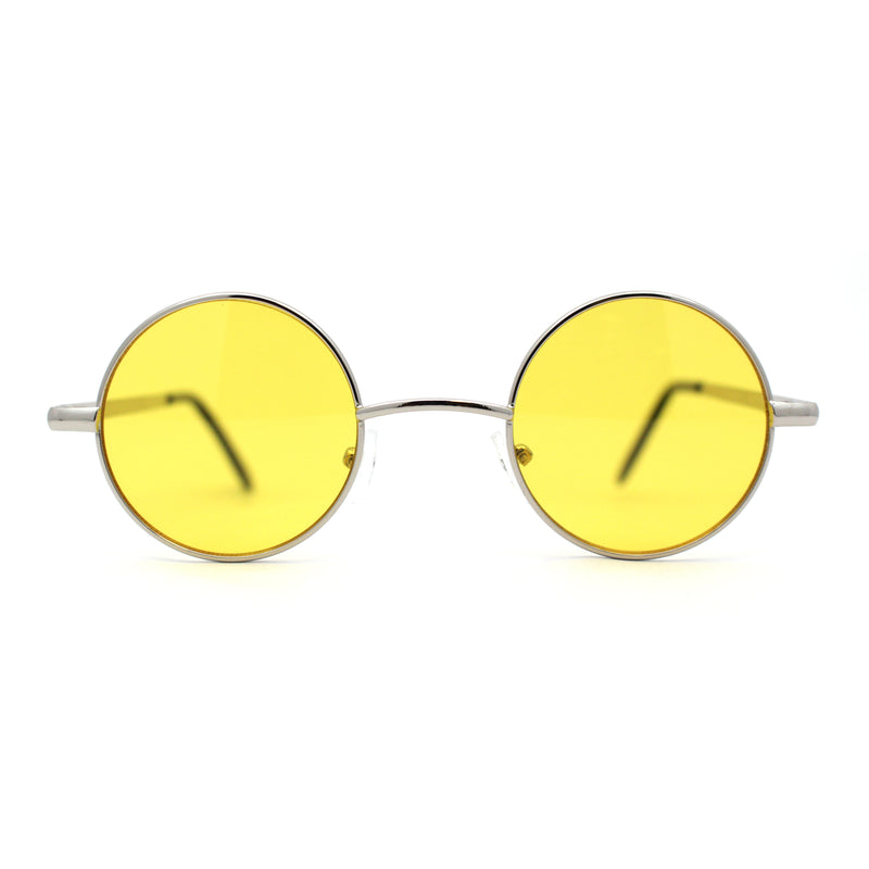 Retro Snug Small Round Circle Lens Hippie Sunglasses