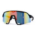 Mens Color Mirror Futuristic Large Mono Block Shield Sport Sunglasses