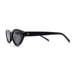 Womens Classic Mod Soft Cat Eye Plastic Sunglasses