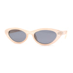 Womens Classic Mod Soft Cat Eye Plastic Sunglasses