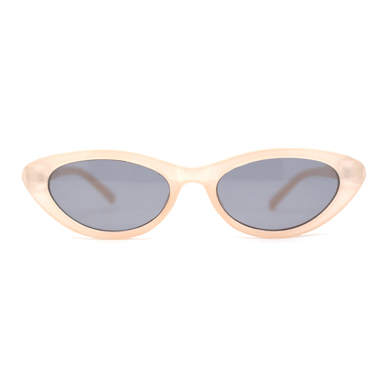 Womens Classic Mod Soft Cat Eye Plastic Sunglasses