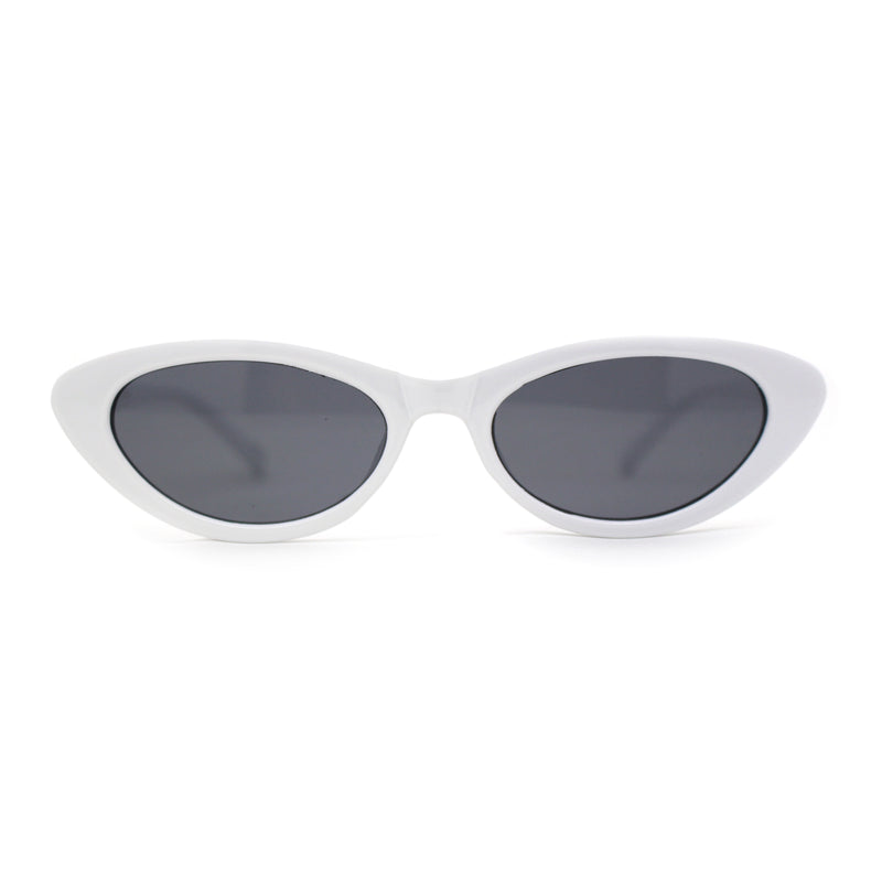 Womens Classic Mod Soft Cat Eye Plastic Sunglasses