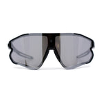 Mens Color Mirror Aerodynamic Block Shield Lens Plastic Sport Sunglasses