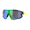 Mens Color Mirror Aerodynamic Block Shield Lens Plastic Sport Sunglasses