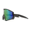 Mens Super Oversized Block Shield Geometric Bevel Cut Sport Sunglasses