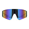 Mens Classic Oversized Block Shield Rimless Plastic Sport Sunglasses