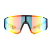 Mens Classic Oversized Block Shield Rimless Plastic Sport Sunglasses