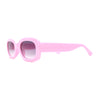 Girls Mod Narrow Rounded Rectangle Plastic Fashion Sunglasses