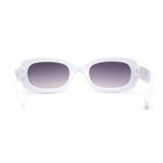 Girls Mod Narrow Rounded Rectangle Plastic Fashion Sunglasses