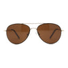 Boys Tear Drop Officer Style Metal Rim Fashion Sunglasses