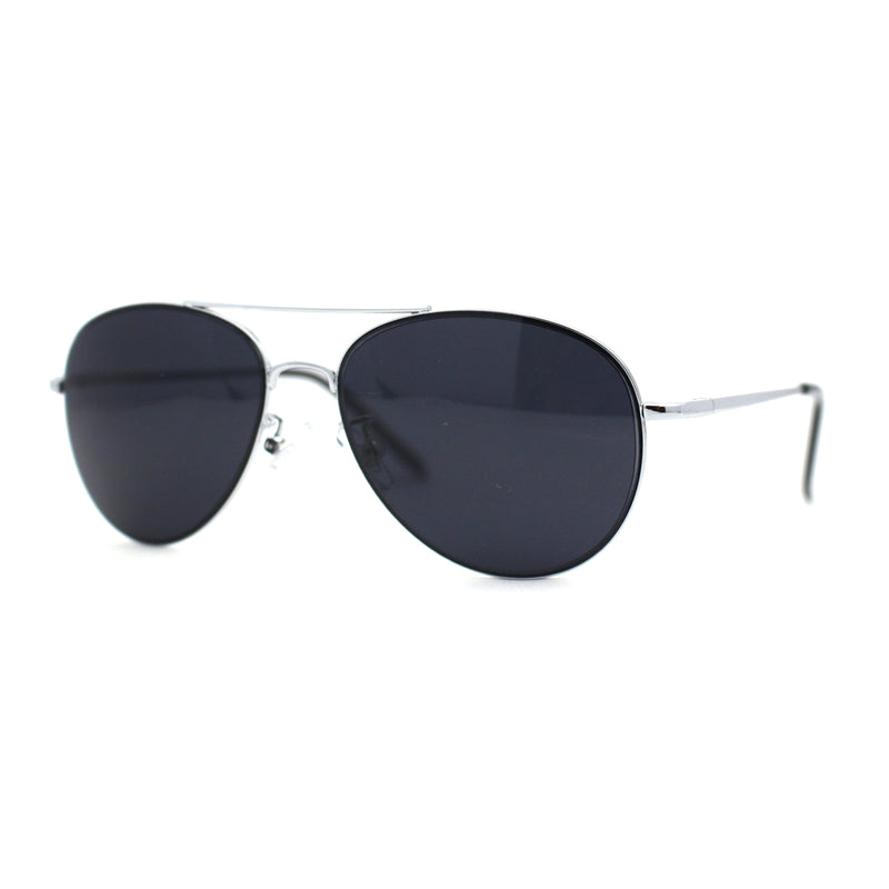 Boys Tear Drop Officer Style Metal Rim Fashion Sunglasses