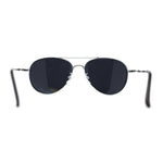 Boys Tear Drop Officer Style Metal Rim Fashion Sunglasses