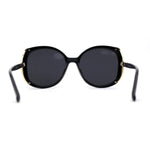 Womens Polarized Iconic Large Butterfly 90s Designer Style Sunglasses