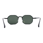Mens Octagonal Dimensional Metal Rim Rectangle Steam Punk Sunglasses