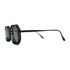 Mens Octagonal Dimensional Metal Rim Rectangle Steam Punk Sunglasses