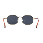 Mens Octagonal Dimensional Metal Rim Rectangle Steam Punk Sunglasses