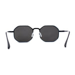 Mens Octagonal Dimensional Metal Rim Rectangle Steam Punk Sunglasses