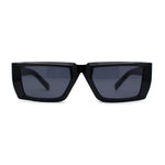 Womens Squared Rectangle Mod Plastic Retro Sunglasses