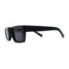 Womens Squared Rectangle Mod Plastic Retro Sunglasses
