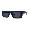 Womens Squared Rectangle Mod Plastic Retro Sunglasses