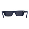 Womens Squared Rectangle Mod Plastic Retro Sunglasses