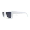 Womens Squared Rectangle Mod Plastic Retro Sunglasses