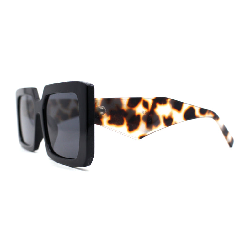 Womens Mod Designer Square Rectangle Fashion Sunglasses