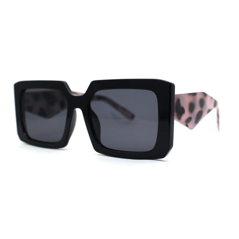Womens Mod Designer Square Rectangle Fashion Sunglasses