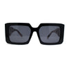 Womens Mod Designer Square Rectangle Fashion Sunglasses