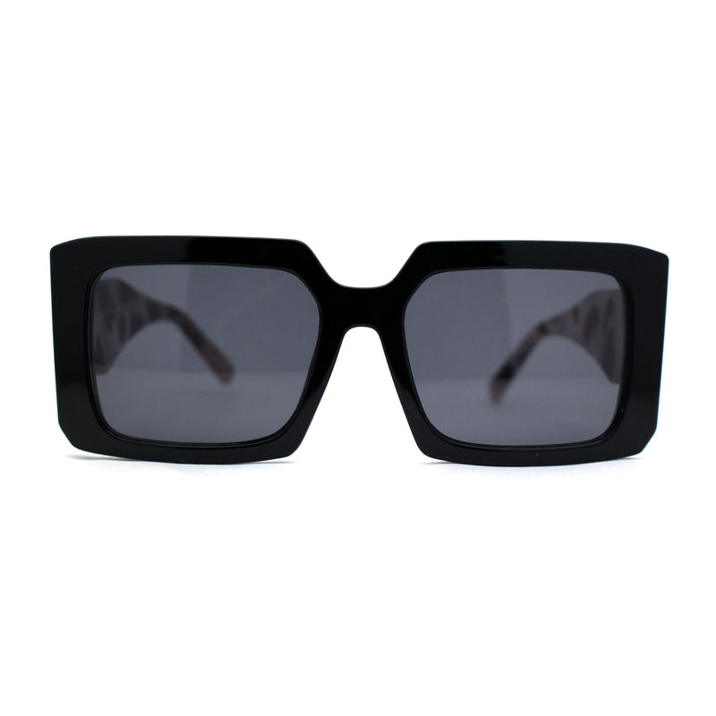 Womens Mod Designer Square Rectangle Fashion Sunglasses