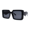 Womens Mod Designer Square Rectangle Fashion Sunglasses