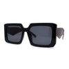 Womens Mod Designer Square Rectangle Fashion Sunglasses