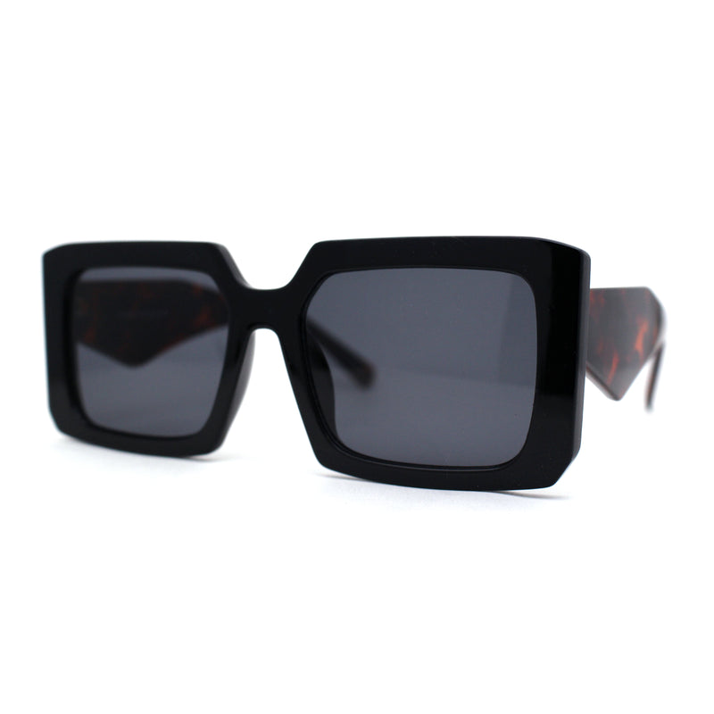 Womens Mod Designer Square Rectangle Fashion Sunglasses