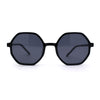 Mens Retro Squared Octagon Plastic Hippie Sunglasses