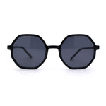 Mens Retro Squared Octagon Plastic Hippie Sunglasses