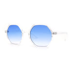 Mens Retro Squared Octagon Plastic Hippie Sunglasses