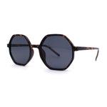 Mens Retro Squared Octagon Plastic Hippie Sunglasses