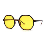 Mens Retro Squared Octagon Plastic Hippie Sunglasses