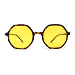 Mens Retro Squared Octagon Plastic Hippie Sunglasses