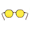 Mens Retro Squared Octagon Plastic Hippie Sunglasses