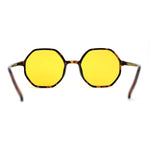 Mens Retro Squared Octagon Plastic Hippie Sunglasses