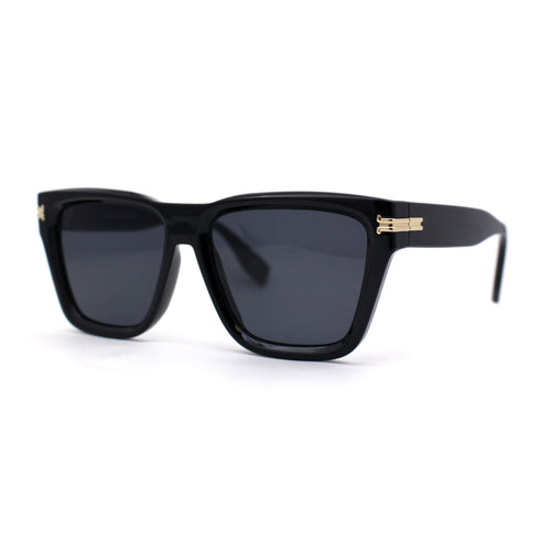 Womens Mod Square Large Cat Eye Beveled Plastic Sunglasses