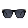 Womens Mod Square Large Cat Eye Beveled Plastic Sunglasses