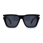 Womens Mod Square Large Cat Eye Beveled Plastic Sunglasses