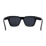 Womens Mod Square Large Cat Eye Beveled Plastic Sunglasses