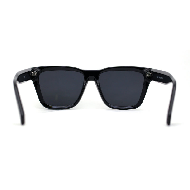 Womens Mod Square Large Cat Eye Beveled Plastic Sunglasses