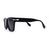 Womens Mod Square Large Cat Eye Beveled Plastic Sunglasses