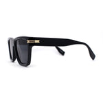 Womens Mod Square Large Cat Eye Beveled Plastic Sunglasses
